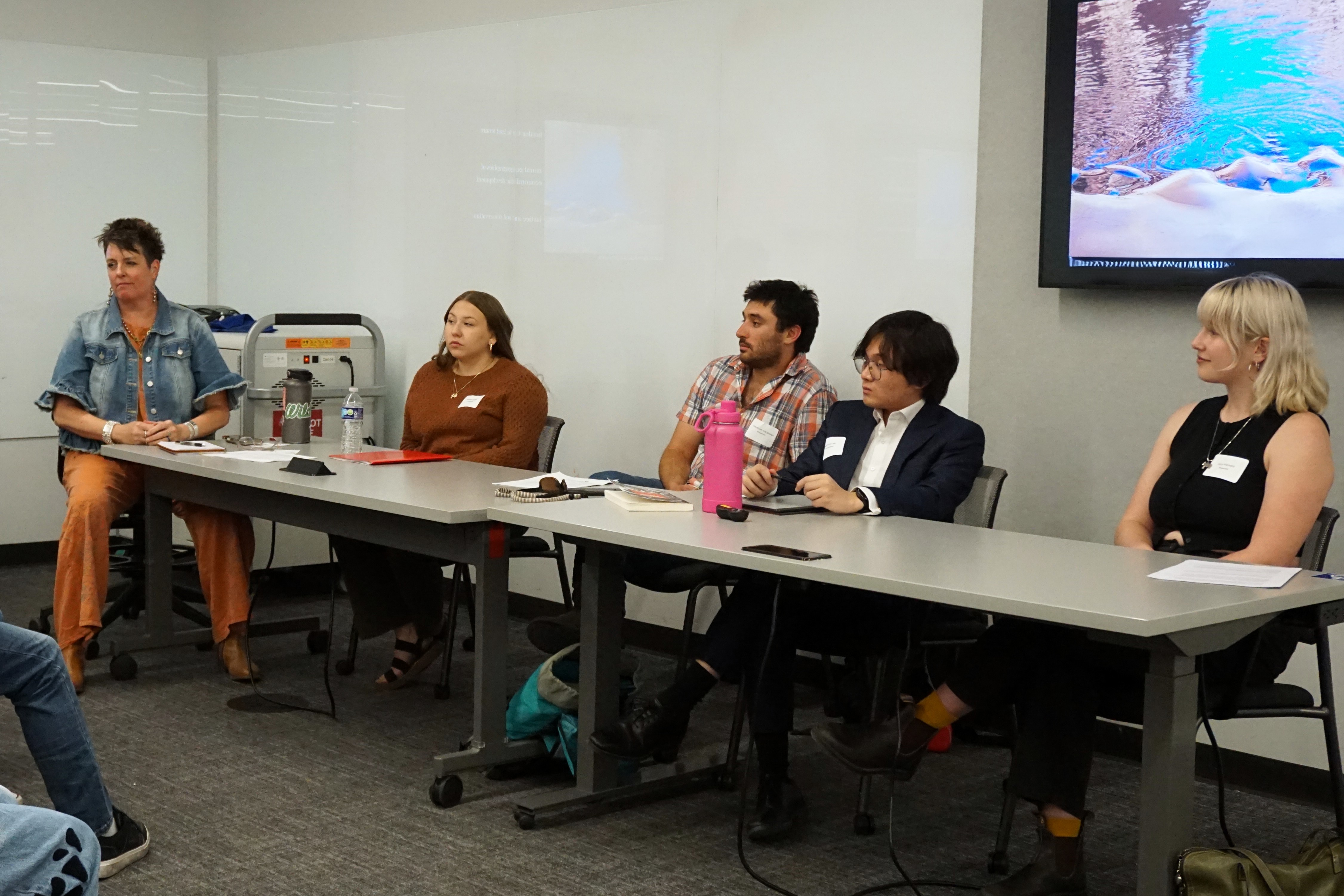 panel of students